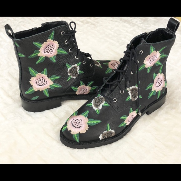 Rebecca Minkoff Gerry Embroidered LeatherBoots - Picture 2 of 8
